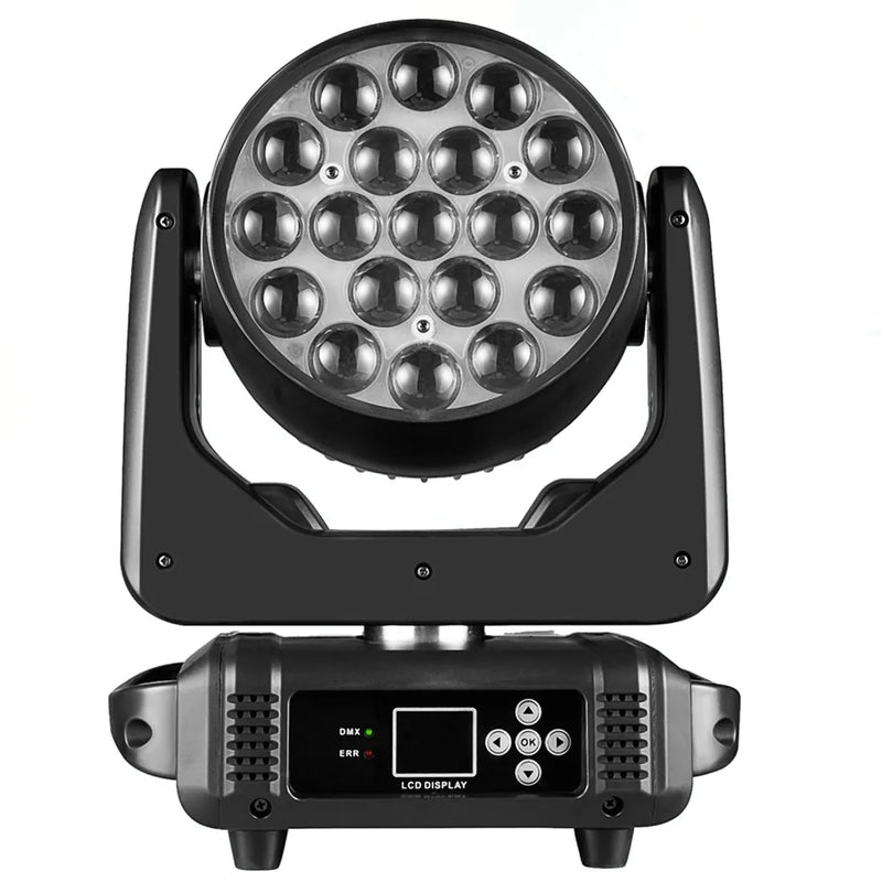 Afralia™ RGBW LED Moving Beam Wash/Zoom Light with Circle Control & DMX512