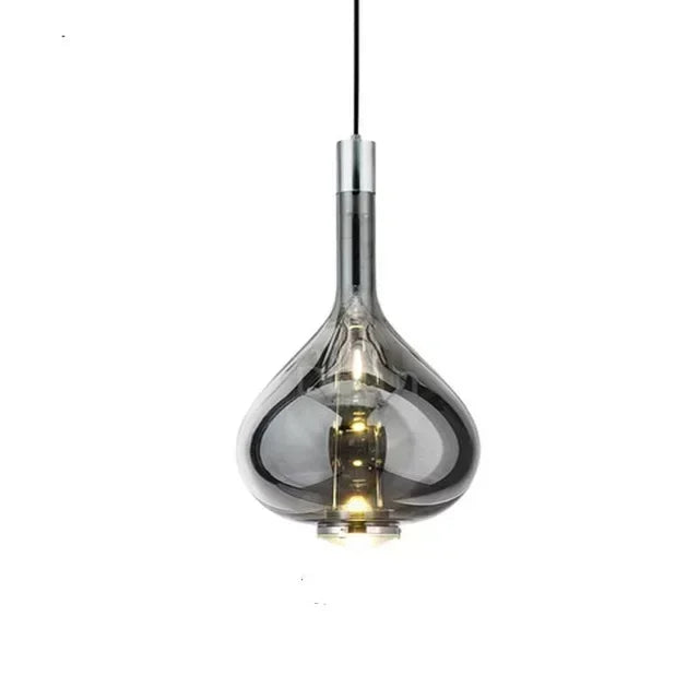 Afralia™ LED Glass Pendant Lamp: Hotel Kitchen Restaurant Bar Chandeliers Lighting