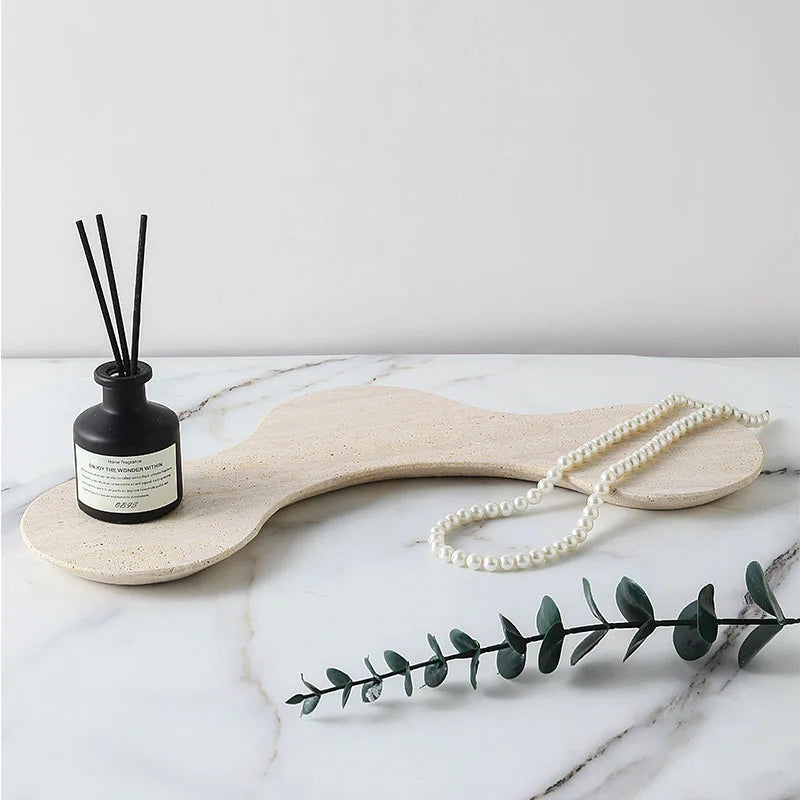 Afralia™ Marble Tray for Jewelry Display and Home Decor