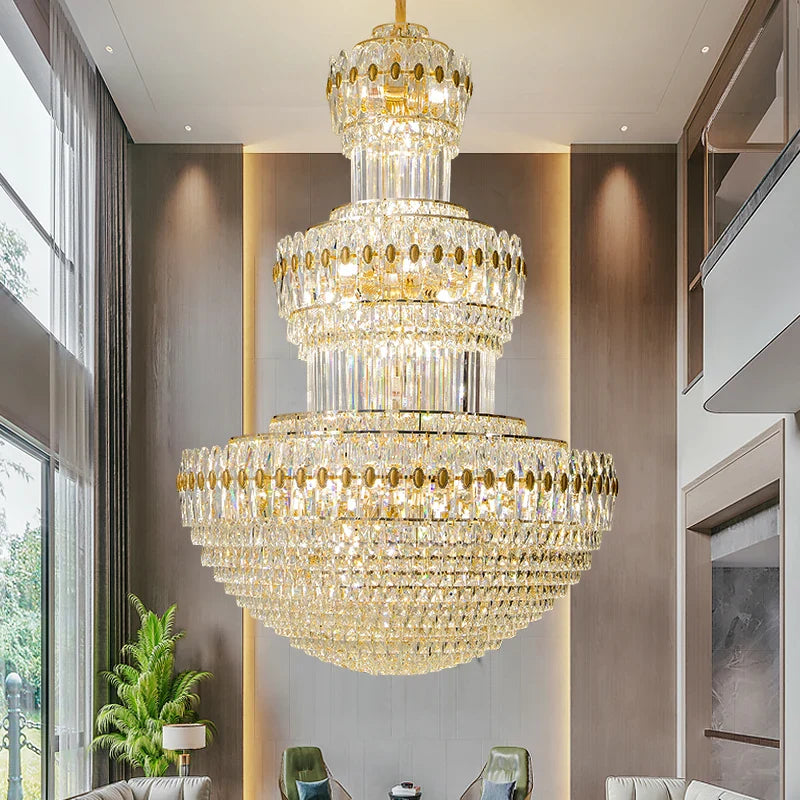 Afralia™ Crystal Chandelier: Elegant Lighting for Home, Villa, Hotel Lobby