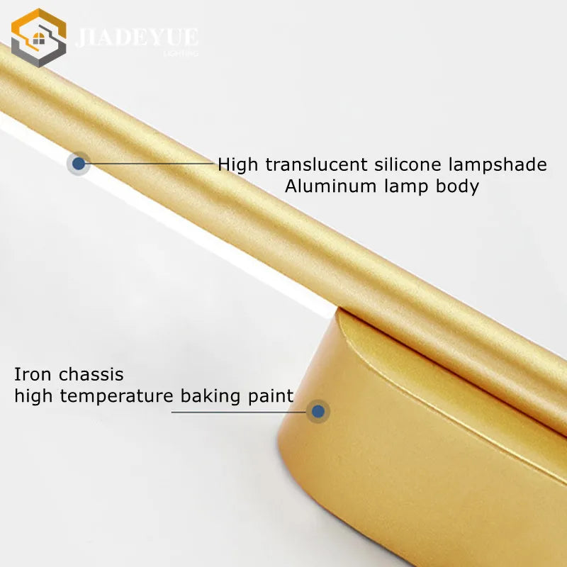 Afralia™ Modern Golden LED Wall Lamp for Home Decor, Bedroom, Living Room & Sofa Background
