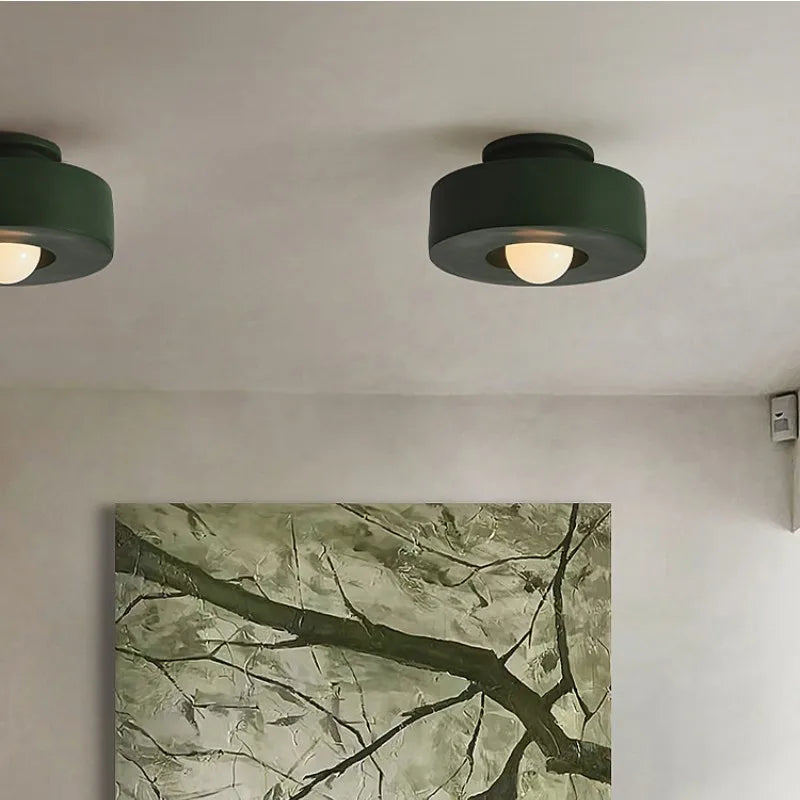 Afralia™ Modern Nordic Wabi Sabi Corridor Ceiling Light Fixture