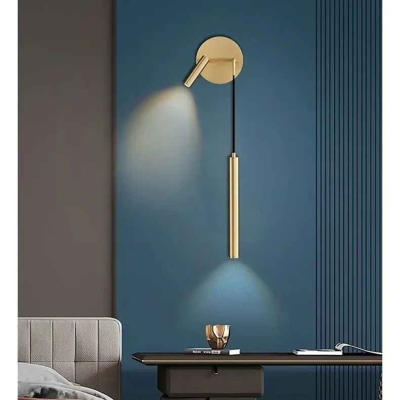 Afralia™ Modern LED Wall Light for Headboards & Background, Nordic Style Living Room Decoration