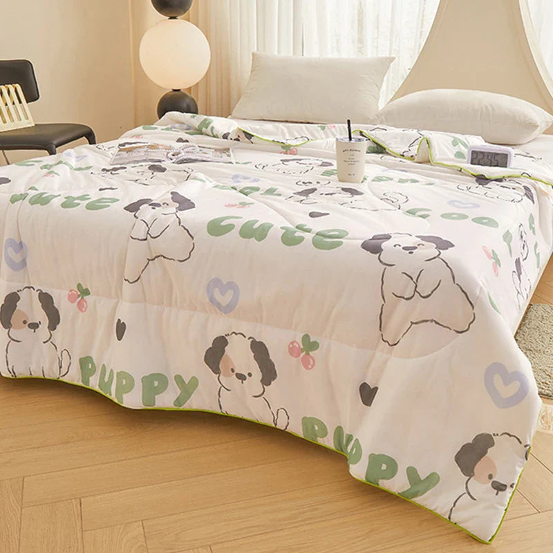 Afralia™ Summer Chill Quilt: Soft, Silky & Breathable Cooling Comforter