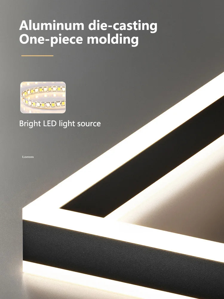 Afralia™ Modern Square LED Chandelier - New 2022 Minimalist Luxury Lighting