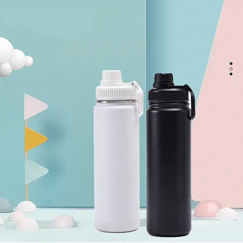 Afralia™ 750ml Stainless Steel Insulated Sports Water Bottle Vacuum Thermos