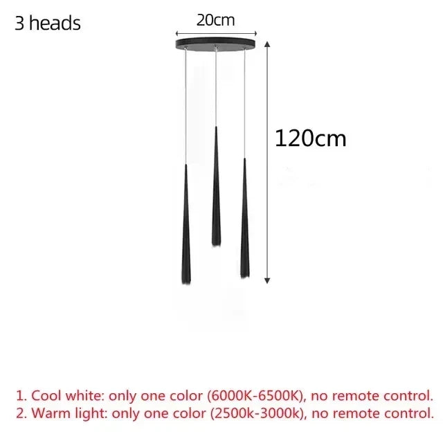 Afralia™ LED Chandelier: Modern, Dimmable Ceiling Light for Living Room, Kitchen, Staircase