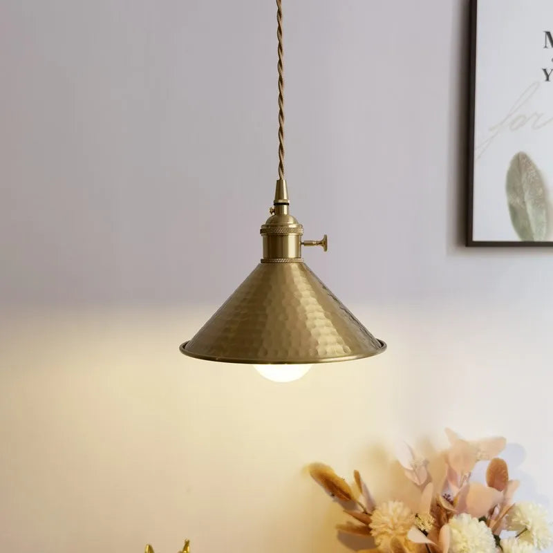 Afralia™ Copper LED Pendant Light, Modern Decor for Bedroom & Living Room
