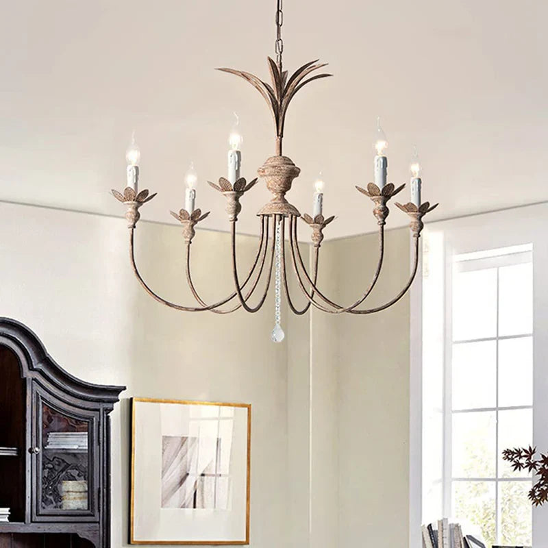 Afralia™ American Retro Chandelier for Dining, Bedroom, Staircase, and Living Room