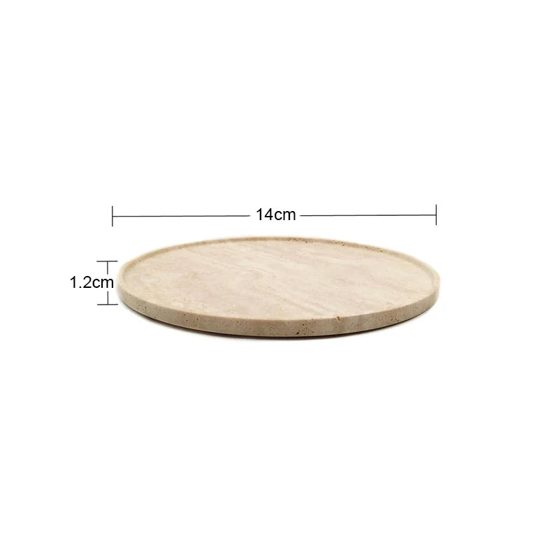 Afralia™ Marble Decorative Tray for Bathroom Vanity Dresser