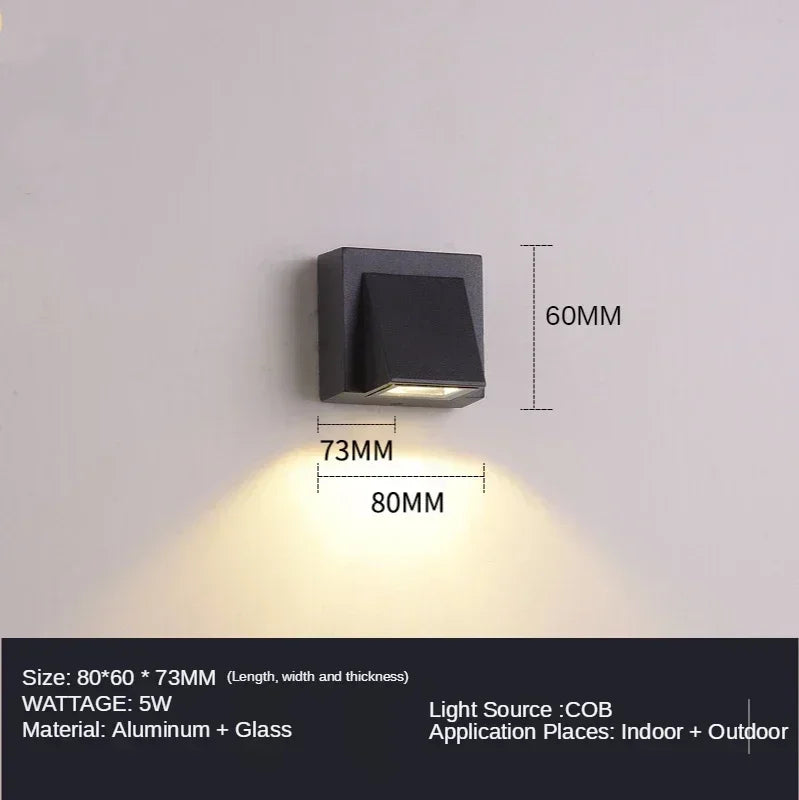 Afralia™ Outdoor LED Wall Lamp - Waterproof Porch Lights for Garden