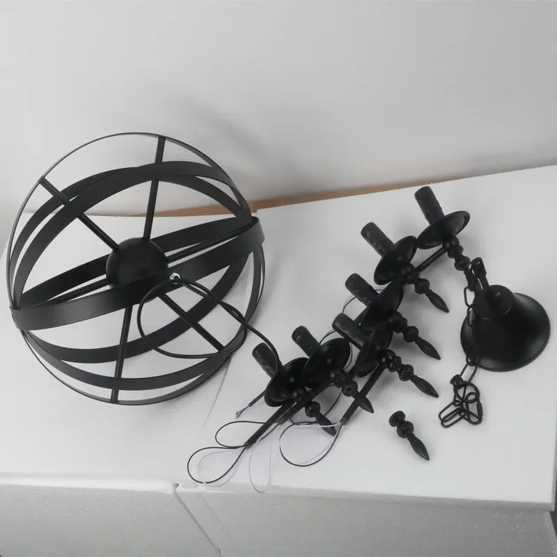 Afralia™ Iron Pendant Light for Living Room Bar Restaurant Home Decor