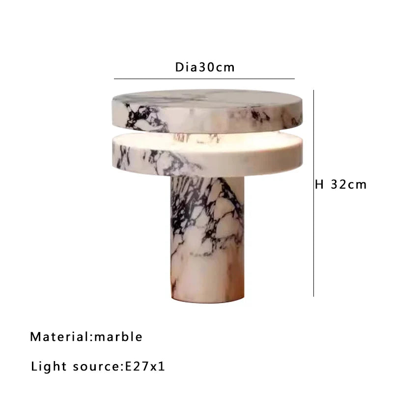 Afralia™ Marble Table Lamp: Modern Luxury Bedroom Nightstand Light