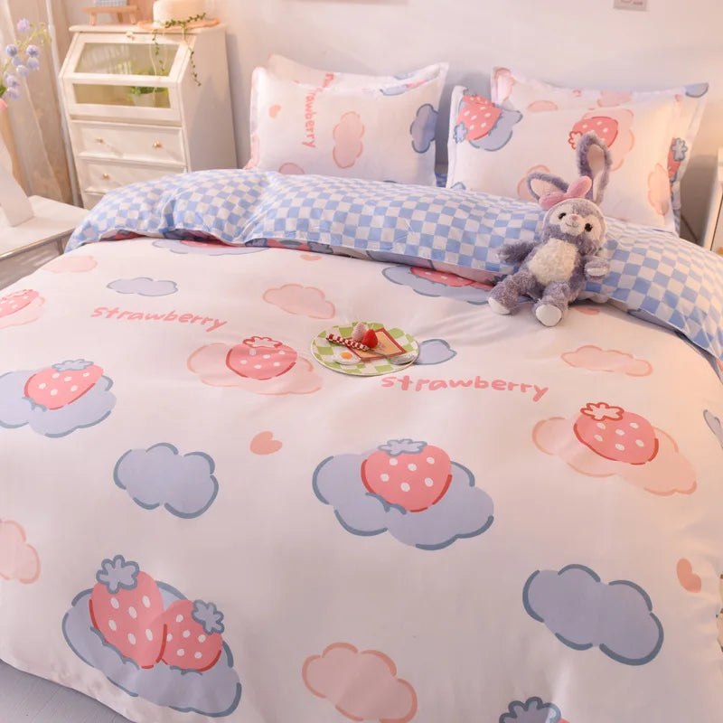 Afralia™ Nordic Mix Color Bedding Sets - Soft, Non-Fading Duvet Cover Set for Adults