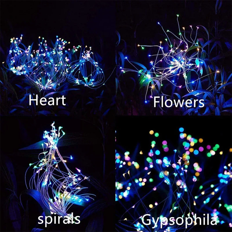 Afralia™ Solar Dandelion Fireworks Light for Garden Landscape & Holiday Lights