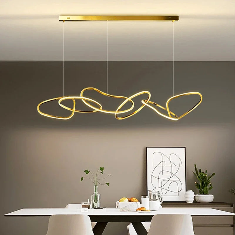 Afralia™ Modern Home Living Room Chandelier Pendant Ceiling Lamps Dining Indoor Lighting