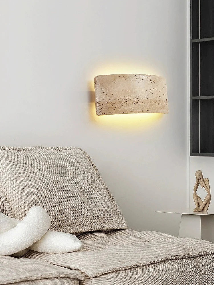 Afralia™ Stone Outdoor Wall Lamp: Waterproof IP65, Retro Style Cream Light Fixture