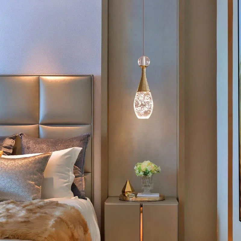 Afralia™ Crystal Spherical Chandelier: Modern Luxury Bubble Pendant Light for Bedroom