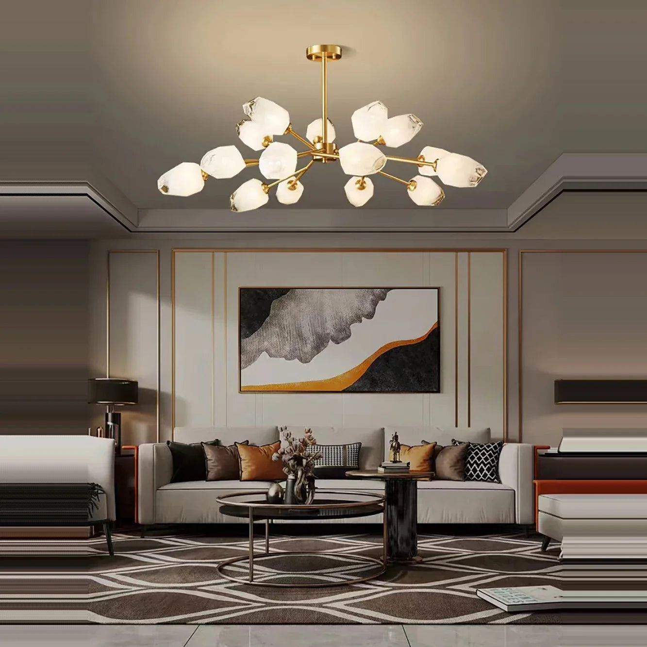 Afralia™ Luxury Glass Pendant Lights for Dining Table - LED Nordic Style Lighting