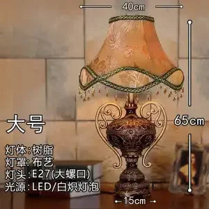 Afralia™ Retro European Style Desk Lamp - Luxurious Bedroom & Living Room Decor
