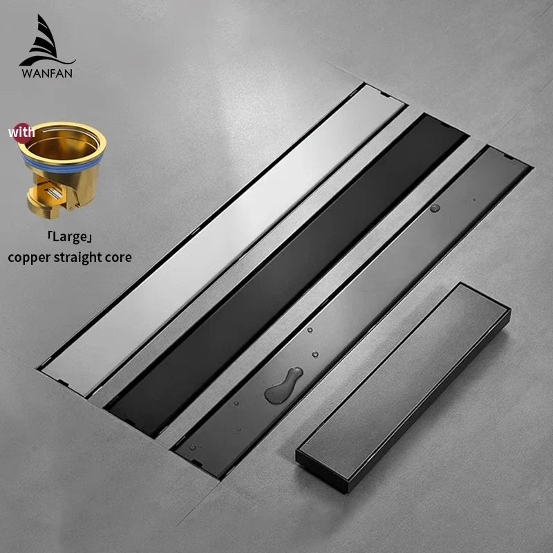 Afralia™ Square Floor Drain 20-60CM Anti-odor Filter Strainer for Kitchen and Shower