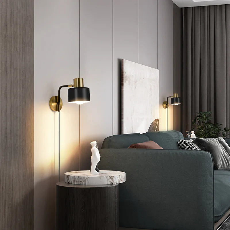 Afralia™ Nordic Luxury LED Wall Lamp, Bedroom Bedside Lights for Home Decoracion