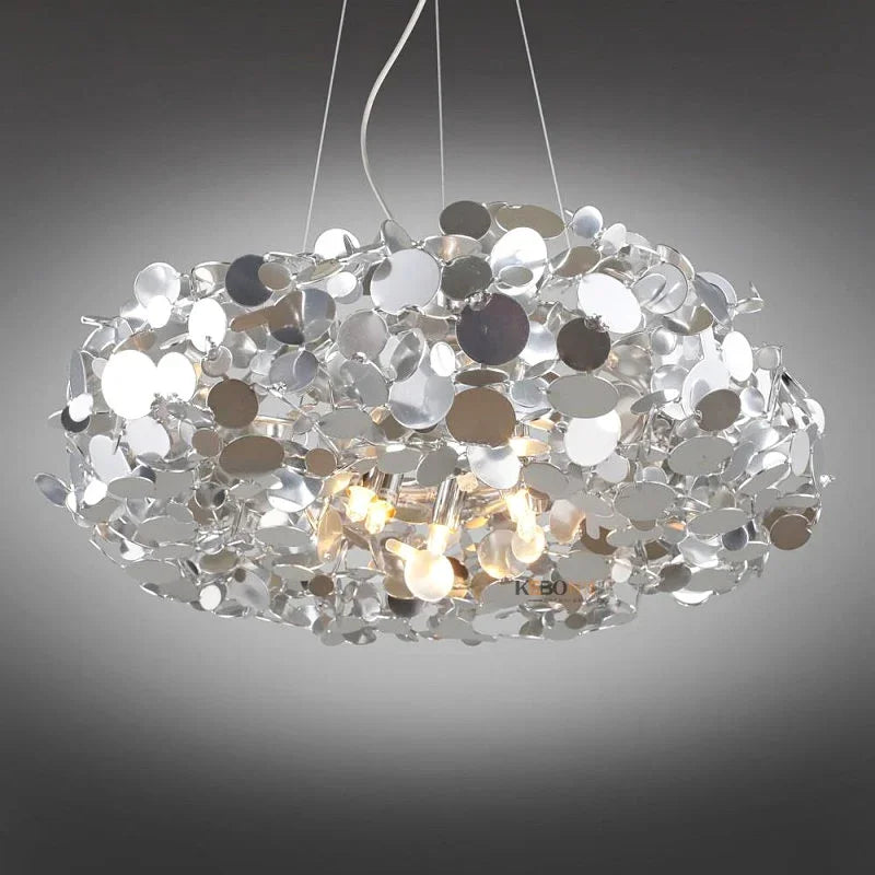 Afralia™ Stainless Steel Golden Chandelier for Restaurant, Bedroom, and Cafe Decor