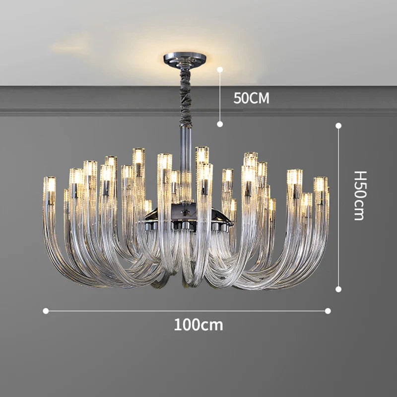 Afralia™ LED Chandelier for Bedroom: Modern Ceiling Pendant Lamp Lighting Fixture