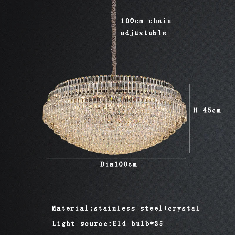 Afralia™ Crystal Chandelier Lights 2025: Luxury Modern Room Decoration
