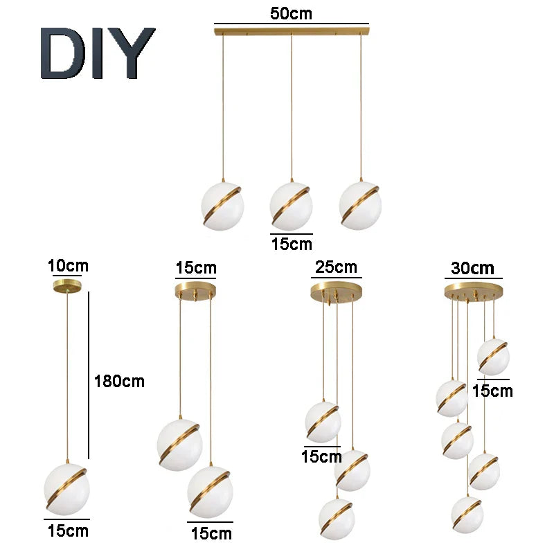 Afralia™ Modern White LED Pendant Lamp for Stylish Home Decor