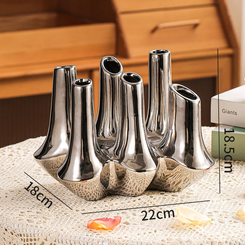 Afralia™ Ceramic Coral Reef Vase for Home Decor & Flower Arrangement