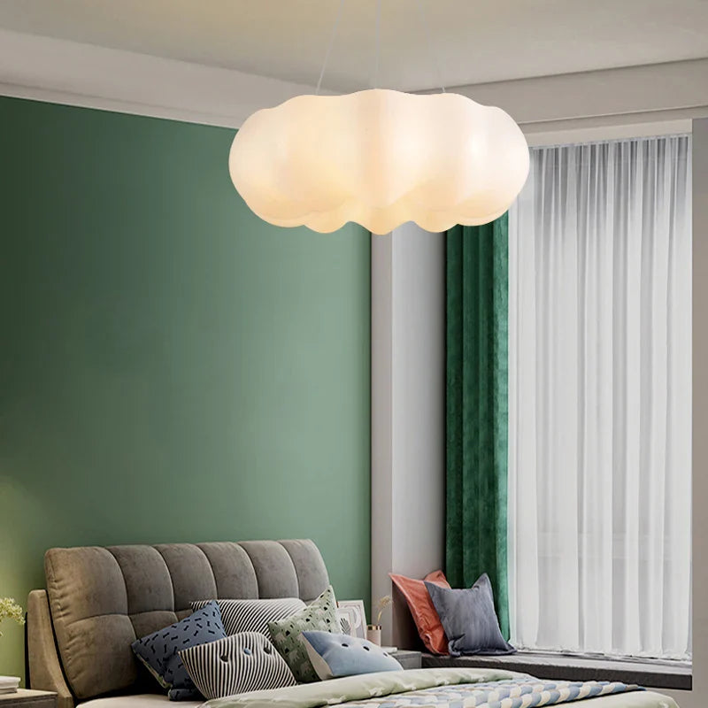 Afralia™ White LED Ceiling Lights Modern Home Living Room Decor Hanging Lamps