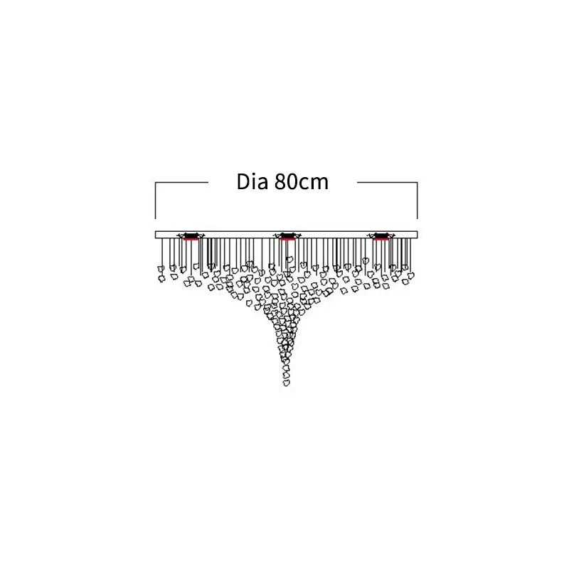 Afralia™ LED Crystal Chandelier: Luxury Modern Nordic Ceiling Light for Hotel Lobby, Living Room.