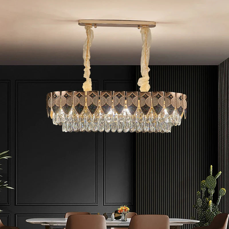 Afralia™ Crystal Chandelier: Modern Luxury for Living Room, Bedroom, Dining Room