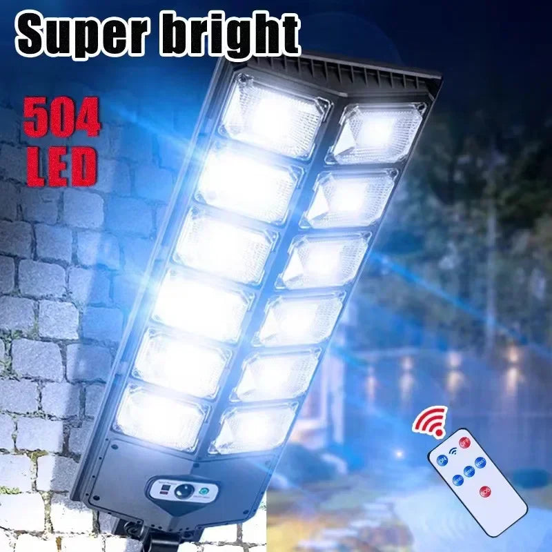 Afralia™ Solar Motion Sensor Street Lights with Remote Control and 3 Light Modes