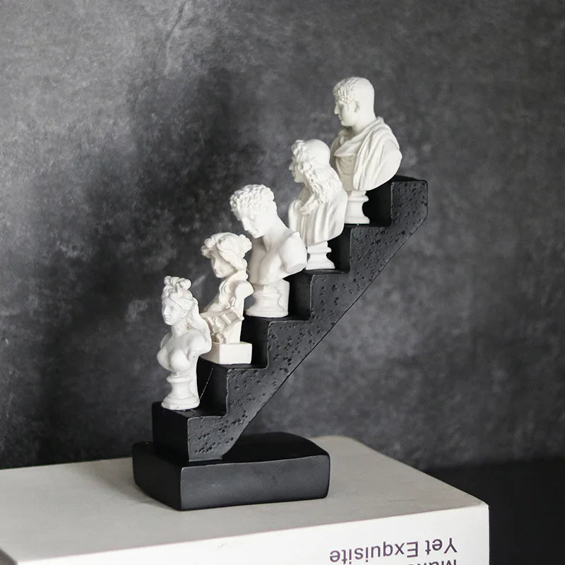 Afralia™ Abstract David Statue Sculpture Home Decor Figurine Ornament