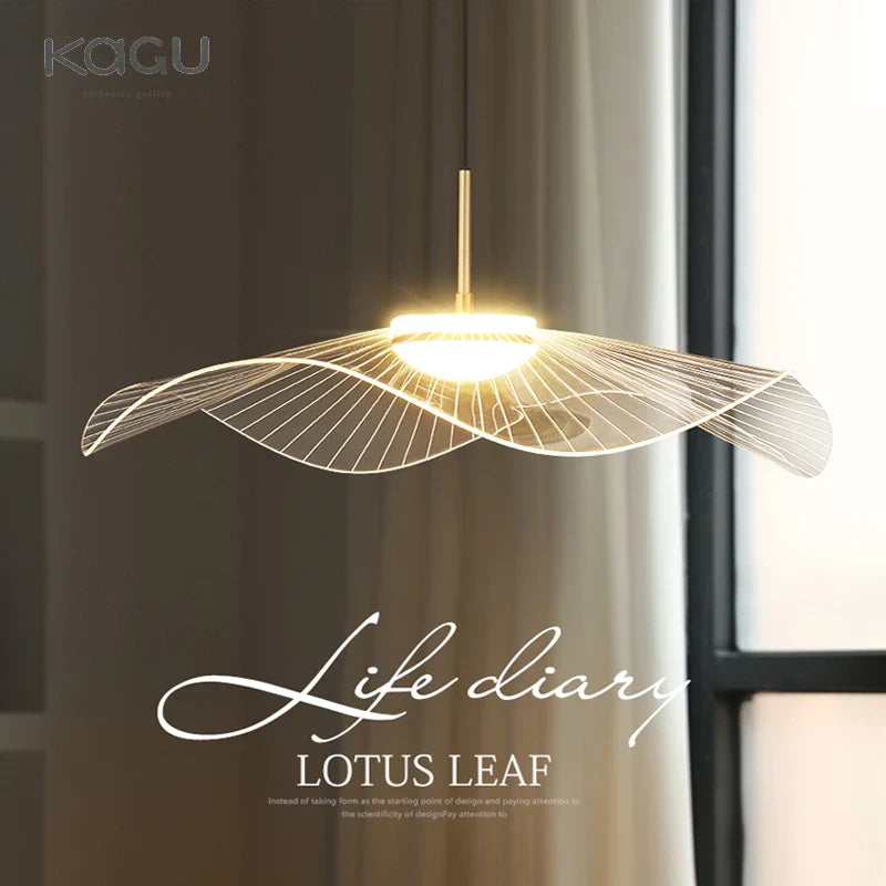 Afralia™ Lotus Leaf Hat Chandelier: Modern Fashion for Living Room & Bedroom