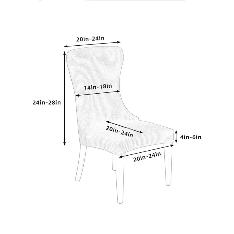 Afralia™ Velvet Fleece High Back Chair Covers: Elegant, Armless Seat Slipcovers