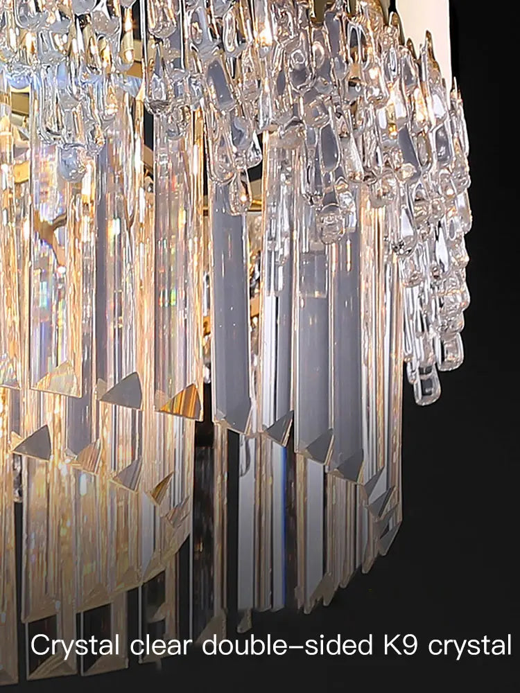 Modern Luxury Crystal Ceiling Chandelier for Living Room Bedroom by Afralia™