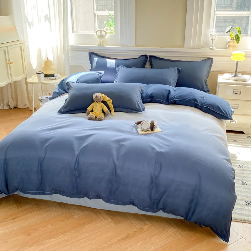 Afralia Checkerboard Pattern Duvet Cover Set - Stylish and Cozy Bedding Kit for Bedroom