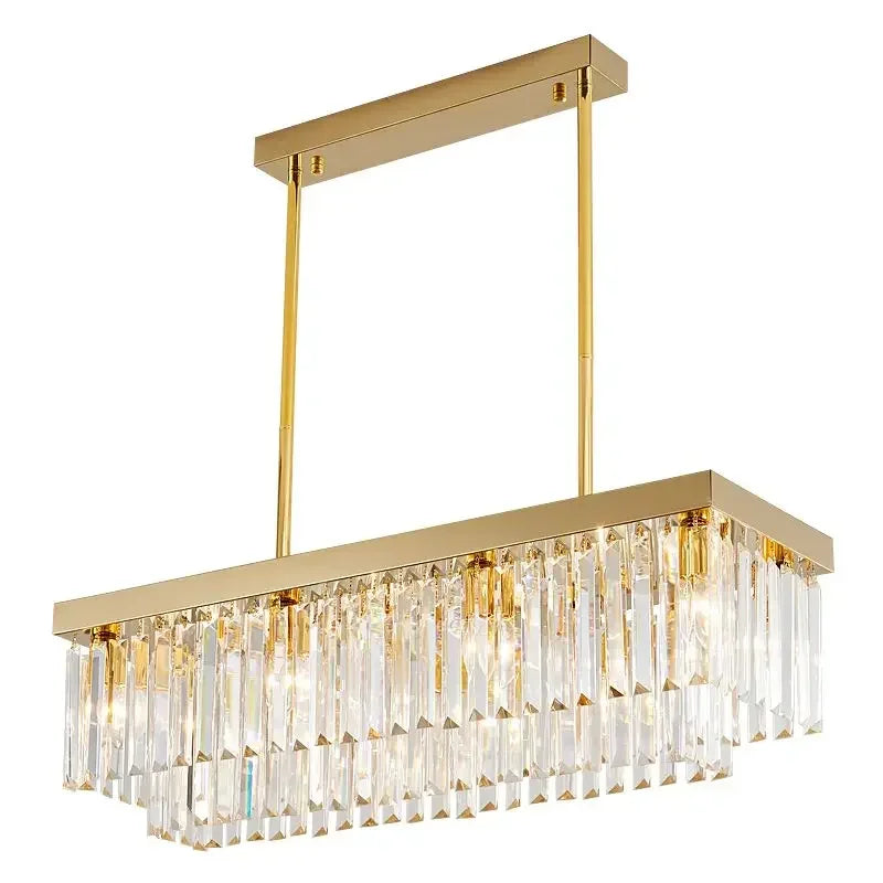 Afralia™ Nordic Crystal Chandelier Pendant Light for Dining Room Decor