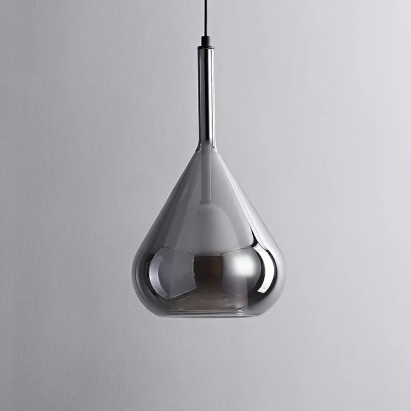 Afralia™ Glass LED Pendant Lights: Modern Nordic Chandeliers for Minimalist Home Decor & Elegant Living