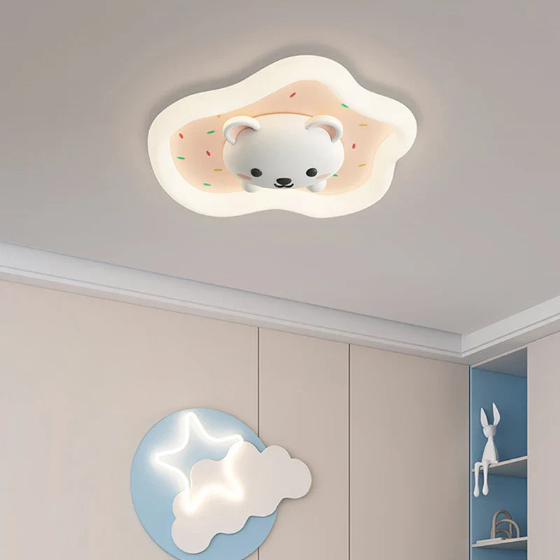 Afralia™ Kids Room Ceiling Lights Pink Blue Modern Children's Lamp for Home Decor