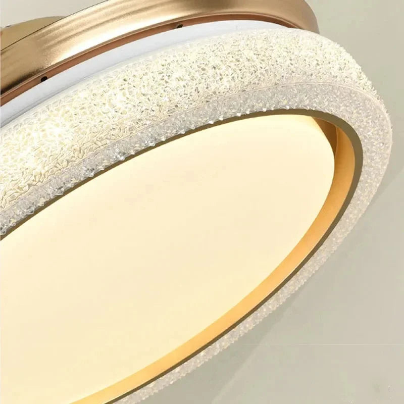 Afralia™ 42" Invisible Ceiling Fan Light Remote Control LED Retractable Blades.