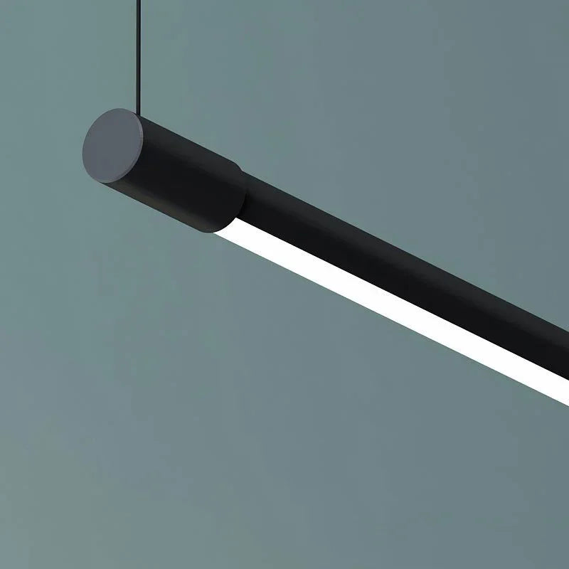 Afralia™ Modern Line Pendant Lights LED Chandeliers Hanging Lamps Living Room Decor