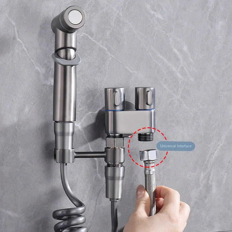 Afralia™ Handheld Bidet Sprayer High Pressure Washer Enema Shower Toilet Accessories