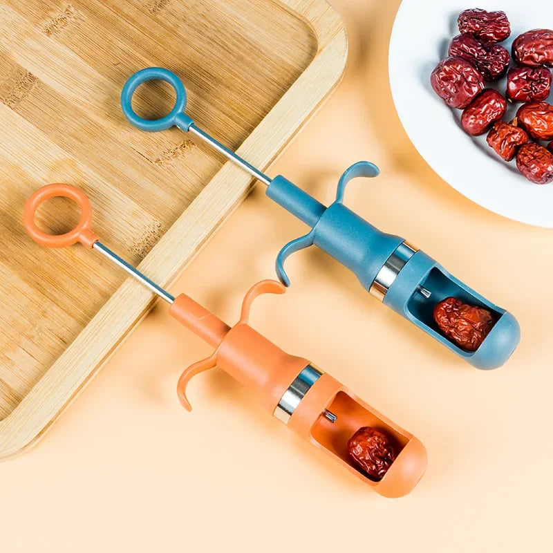 Afralia™ Jujube & Cherry Pitter Fruit Core Remover Tool Fast Seed Extract Kitchen Accessory