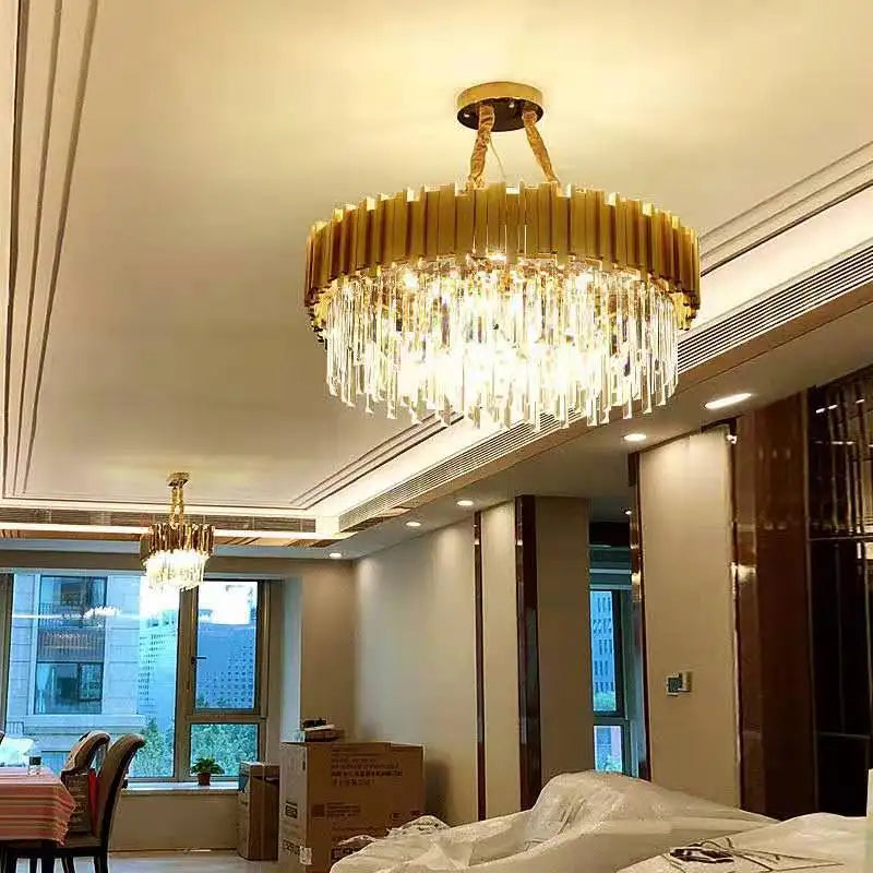 Afralia™ Modern LED Ceiling Chandelier Aluminum Pendant Light for Bedroom Living Room