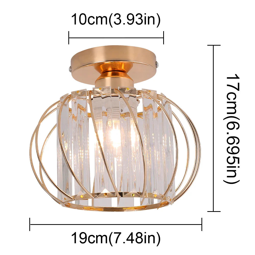 Afralia™ Crystal Chandelier Lantern Pendant Light Fixture for Modern Home Décor