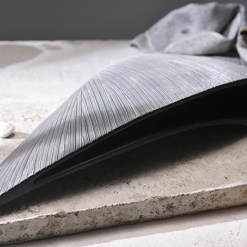 Nordic Style Resin Vase - Fan-shaped Decorative Craft for Home Decor by Afralia™